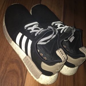 Black, White, and Tan nmd 1's